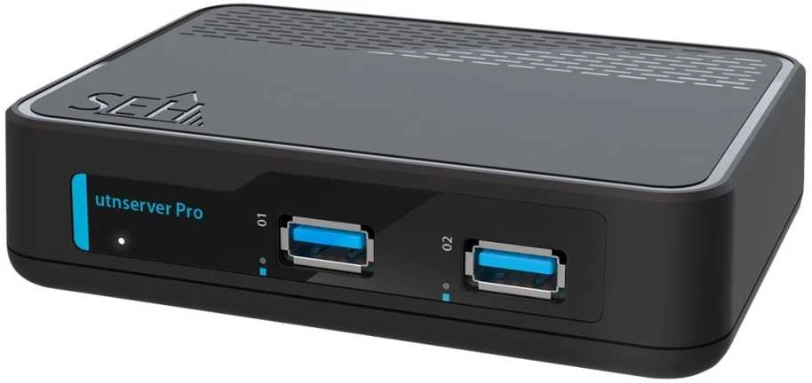 Carruzzo SEH utnserver Pro spausdinimo serveris Eterneto LAN Juoda