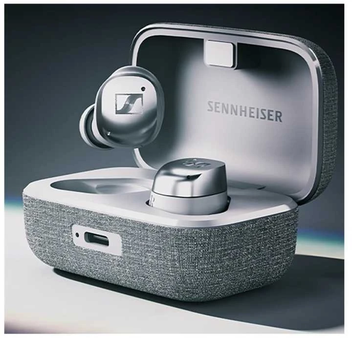 Sennheiser Momentum 4 TWS ausinės, Sidabrinės spalvos