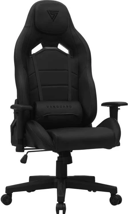 Žaidimų kėdė SENSE7 Vanguard, Juoda (odinė)