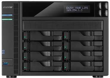 Serveris Asus AsusTor 8 Bay NAS AS6508T Iki 8 HDD/SSD, Intel ATOM C3538 Quad-Core, Procesoriaus dažnis 2,1 GHz, 8 GB, SO-DIMM DDR4, Juodas
