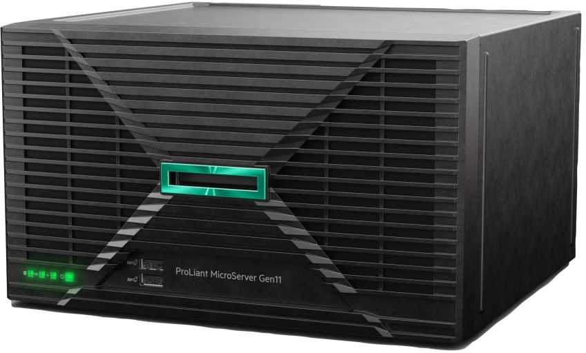 Hp Enterprise Hewlett Packard (HP) HPE ProLiant MicroServer Gen11 G7400 2c 16GB-U 4LFF-NHP 1TB HDD 180W Ext PS EMEA Cmp modulio serveris