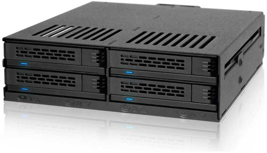 Carruzzo Icy Dock MB324SP-B diskų masyvas 0 TB Desktopas Juoda