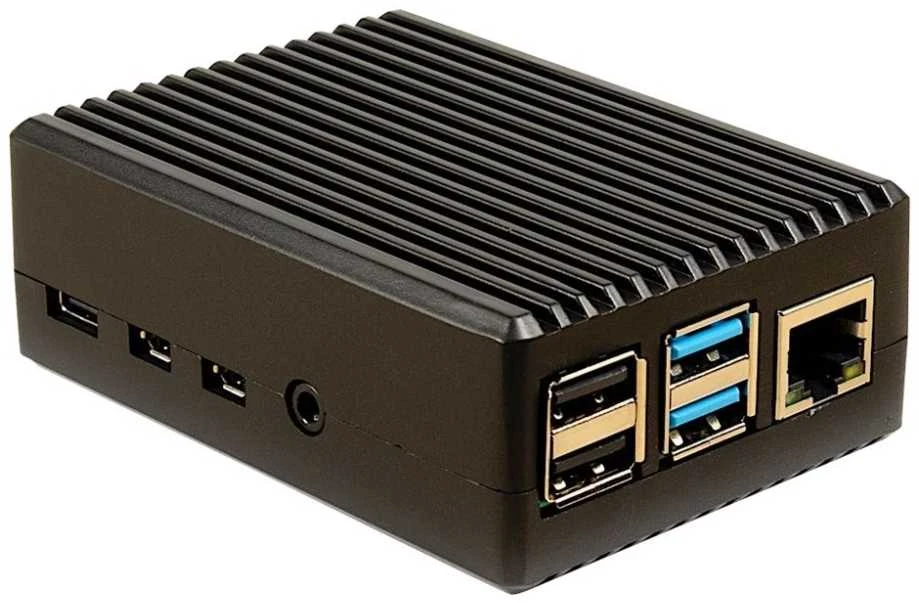 Inter-Tech ODS-716 dėklas, skirtas Raspberry Pi 4B, juodas, skirtas Raspberry Pi 4 Modell B