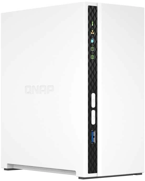 Serveris QNAP | 2 skyrių ARM | TS-233 | Iki 2 SATA 6Gb/s, 3Gb/s | ARM 4 branduolių | Cortex-A55 | Procesoriaus dažnis 2,0 GHz | 2 GB | N/A