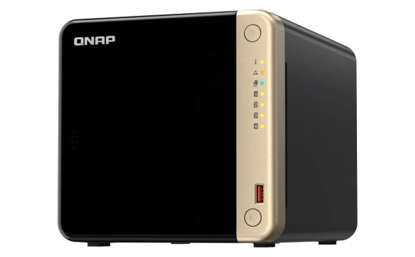 Serveris QNAP | 4 skyrių stalinis NAS | TS-464-8G | Intel Celeron | N5095 4 branduolių | Procesoriaus dažnis 2,9 GHz | 8 GB