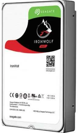 „SEAGATE Ironwolf NAS HDD 10TB 7200rpm 6Gb/s SATA 256MB cache 89cm 3.5inch 24x7 CMR“ skirtas NAS ir RAID Rackmount sistemoms, juodos spalvos