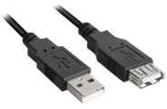 Sharkoon Kabelis USB 2.0 Verlängerung 1,0m juodas