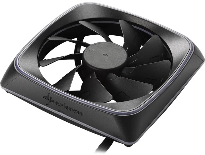 Sharkoon RGB SHARK Apšvietimas, Ventiliatorius, 12 cm, 1000 RPM, 15.2 dB, 56 m³/h, Juodas