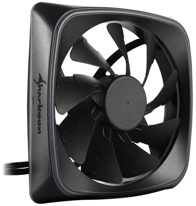 Sharkoon RGB SHARK Apšvietimas, Ventiliatorius, 12 cm, 1000 RPM, 15.2 dB, 56 m³/h, Juodas