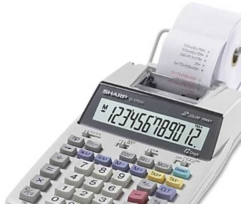 Sharp EL-1750V skaičiuotuvas