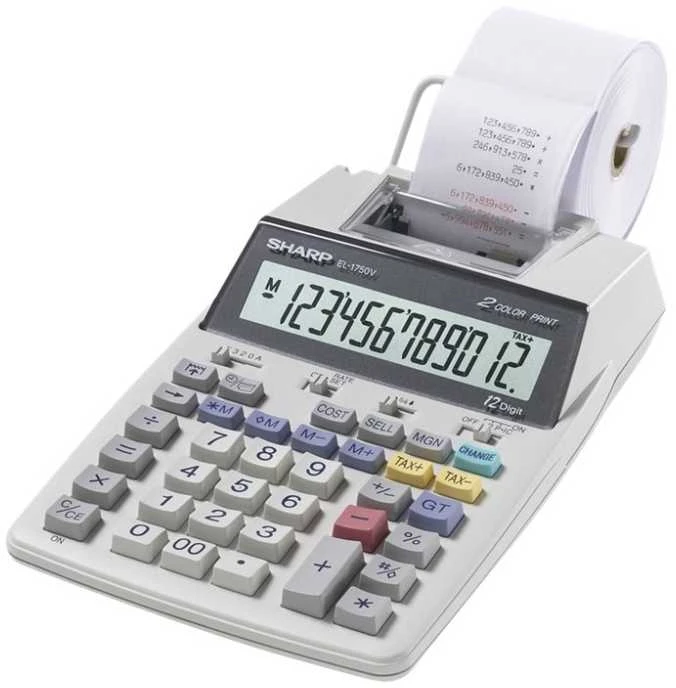 Sharp EL-1750V skaičiuotuvas