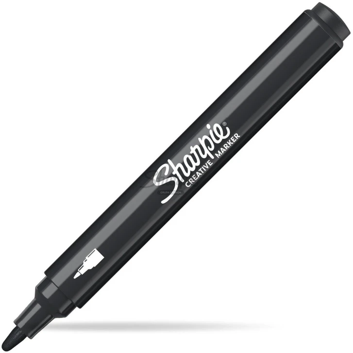 Akrilinis žymeklis Sharpie juodas (juodas), 1 vnt. - 2218123