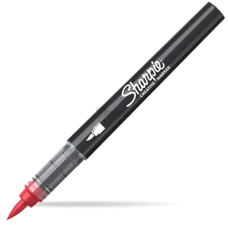 Sharpie raudonas (raudonas) akrilinis žymeklis su teptuko galiuku, 1 vnt. - 2218113