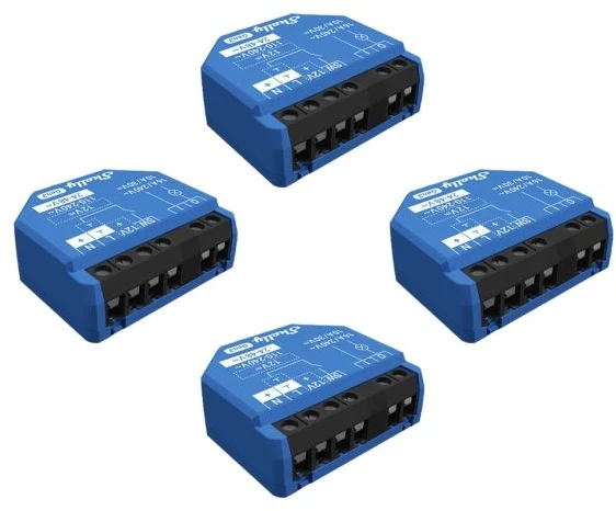 Shelly 1 Gen3 (4 vienetų pakuotė)