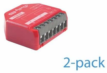 2 „Shelly 1PM Gen4“ „Zigbee“ / „Matter“ valdiklių rinkinys