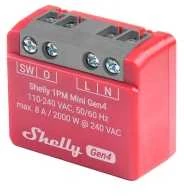 Shelly 1PM Mini Gen4 1 kanalo relė 8A (WiFi, Bluetooth, Zigbee, Matter ...