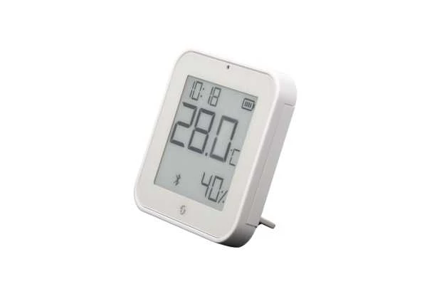 Shelly BLU H&T Ekranas ZB temperatūros, drėgmės, LUX sensorius, Bluetooth, Zigbee, Baltas