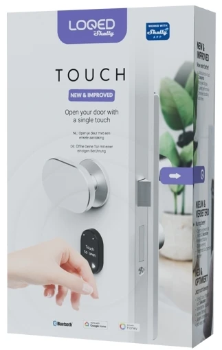SHELLY LOQED Touch 2S Smart Lock (Sidabrinis)