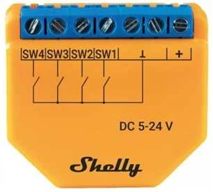 Shelly Plus i4 DC 4 skaitmeninių įėjimų Wifi valdiklis