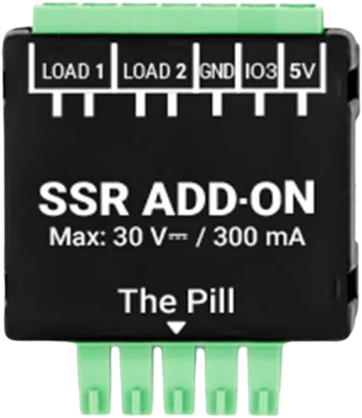 Shelly SSR Add-on priedas su 2 valdomais kanalais 0-30 VDC