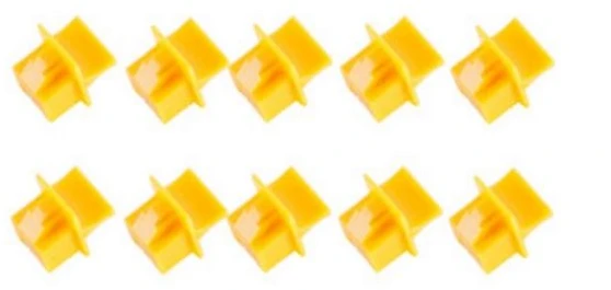 shiverpeaks BS08-01024-10, RJ-45, plastikas, geltona, stalinis kompiuteris/darbo stotis, tinklo jungiklis, nešiojamasis kompiuteris, 10 vnt.