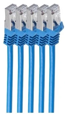 Shiverpeaks Patchcord BASIC-S Cat 7, S/FTP, PiMF, LSZH, mėlyna, 1 m, 5 vnt. (BS75511-B-SET5)