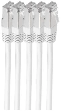 Shiverpeaks kryžminis kabelis cat6 S/FTP LSZH VE5 baltas 1,0m (BS75711-HW-SET5)