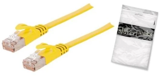 Shiverpeaks Plokščias tinklo kabelis RJ-45, Cat 7, U/FTP, geltona, 7,5 m (BS75517-SLY)
