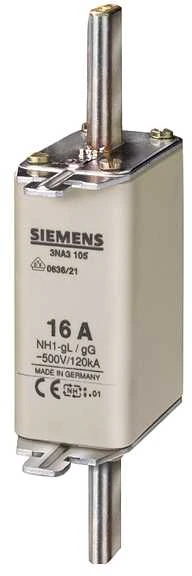 Siemens NH1 160A GG 500V standartinės neizoliuotos tvirtinimo detalės 3NA3136
