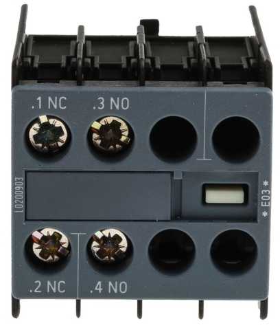 Siemens pagalbinis kontaktas 1NO 1NC tvirtinimas priekyje S00-S0 (3RH2911-1HA11)