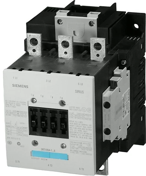 Siemens galios kontaktorius 150A 3P 220-240V AC 2NO 2R S6 (3RT1055-6AP36)
