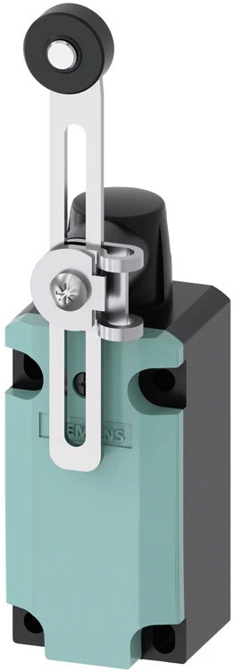 Siemens 3SE5112-0CH50 Ribinis jungiklis 1Z 1R spyruoklinis metalinis 40 mm pasukamasis svirtis 100 mm pakopomis reguliuojamas volelis 19 mm plastikas 3SE5112-0CH50