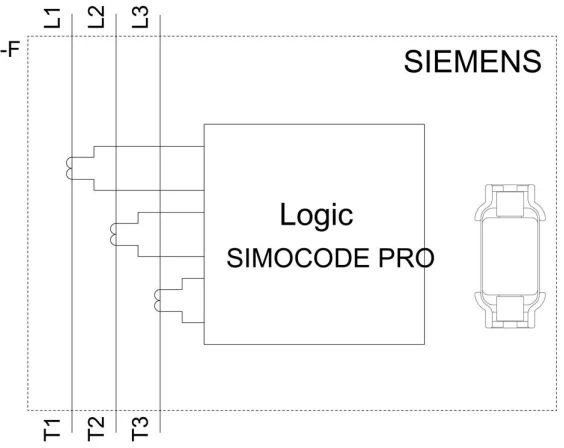 Siemens Srovės transformatoriaus modulis 25A 3UF7101-1AA00-0