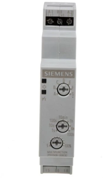 Siemens Laiko relė 1P 3A 0,05sek-100h 12-240V AC/DC (7PV1508-1AW30)
