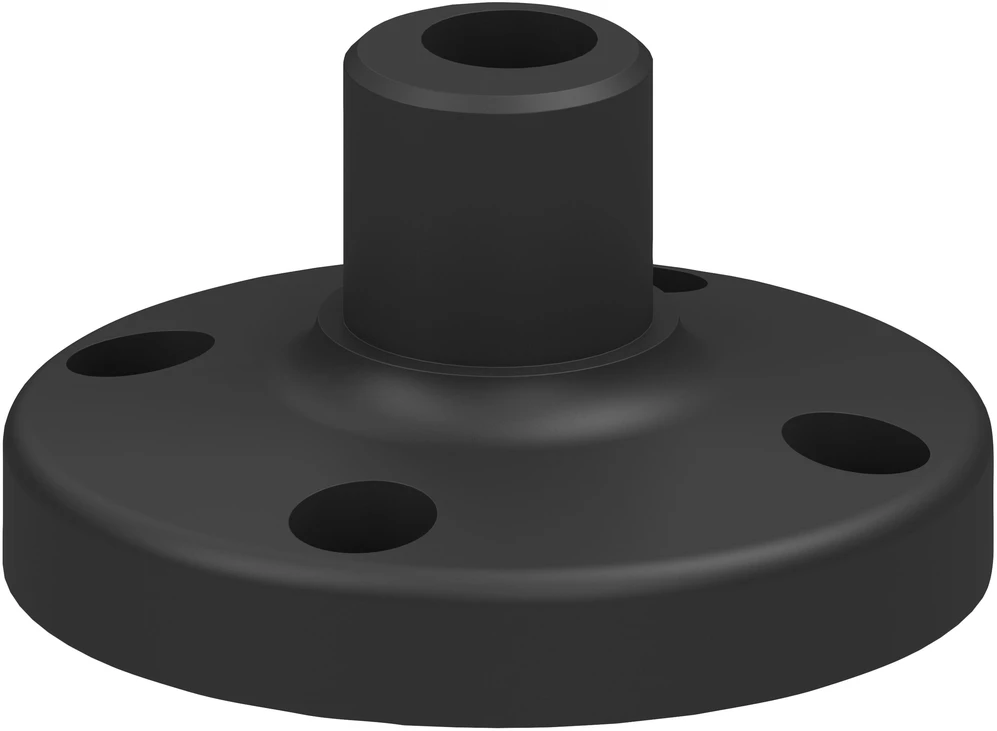 Siemens plastikinis pjedestalas, vertikalus juodas 70 mm (8WD4308-0DB)