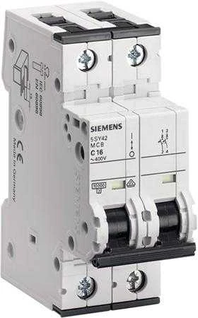 „Siemens“ automatinis jungiklis 2P C 2A 6kA AC (5SY6202-7)