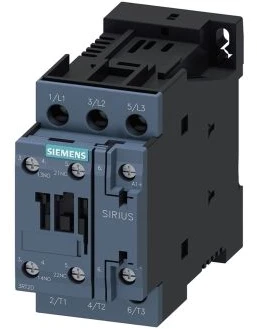 Siemens maitinimo kontaktorius 9A 3P 24V DC 1NO 1NC S0 (3RT2023-1BB40)