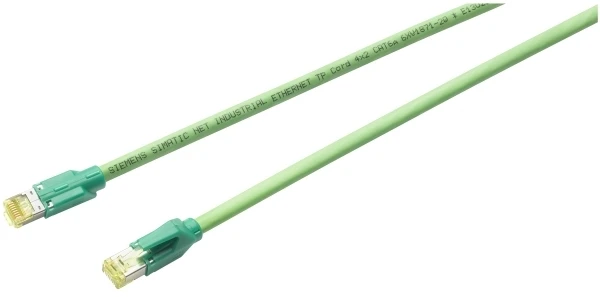 Siemens Kabelis krosowy (Patch Cord) SF/UTP kat.6A žalia 2m 6XV1870-3QH20