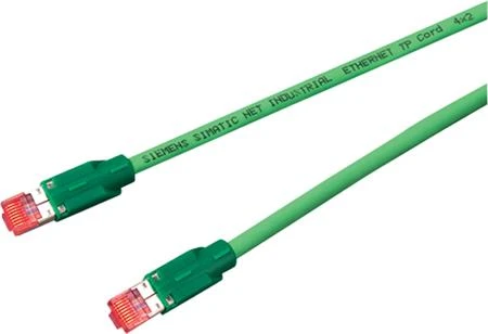 Siemens Kabelis krosowy patchcord SF/UTP kat. 6A žalia 0,5m (6XV1870-3QH50)