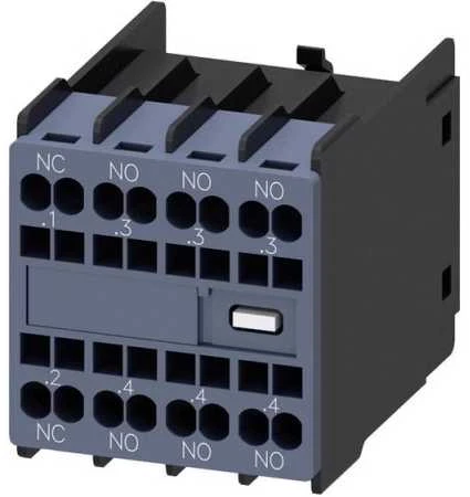 Siemens 3Z+1R priekinis pagalbinis blokas, skirtas 3RT2.1 3RT2.2 ir 3RH21 S00 3RH2911-2HA31