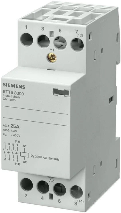 „Siemens“ modulinis kontaktorius 25A 4Z 0R 230V AC (5TT5830-0)