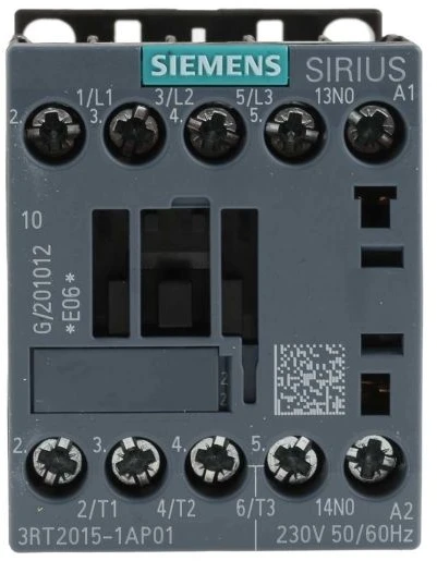 Siemens maitinimo kontaktorius 7A 3P 230V AC 1Z 0R S00 (3RT2015-1AP01)