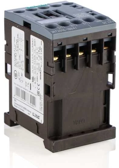 SIEMENS kontaktorius 4kW, 400V AC, 9A ties AC33 poliais, 1NO, valdymo įtampa 24V DC, dydis S00