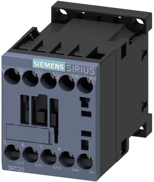 „Siemens“ maitinimo kontaktorius 9A 3P 24V DC 0Z 1R S00 (3RT2016-1BB42)
