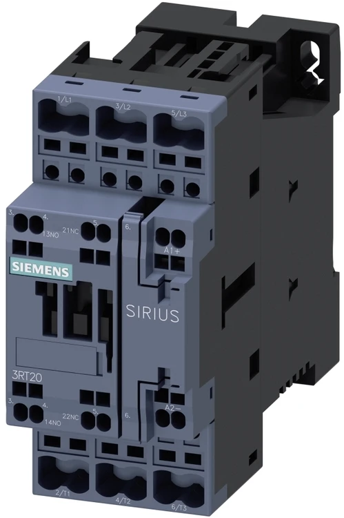 Siemens Maitinimo kontaktorius 25A 3P 24V DC 1NO 1NC S0 (3RT2026-2BB40)