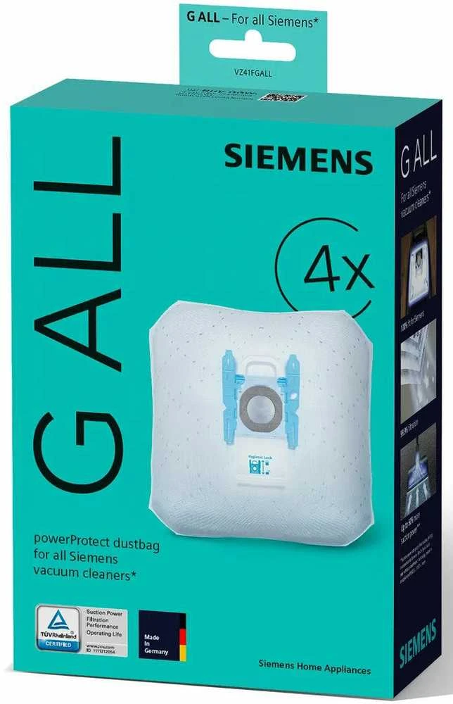 Siemens VZ41FGALL maišeliai dulkių siurbliui (4vnt.)