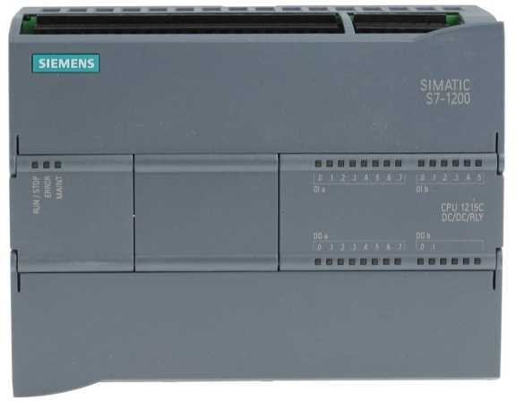 „Siemens SIMATIC S7-1200“ relė, CPU 1215C DC/DC/ PROFINET sąsaja, 14 dvejetainių įėjimų (6ES7215-1HG40-0XB0)