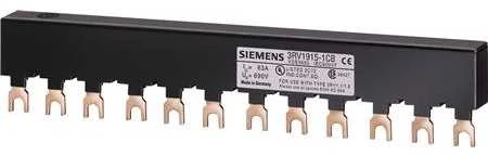 „Siemens“ 3P šakinė šyna, 12 modulių, skirta 4 automatiniams jungikliams (3RV1915-1CB)