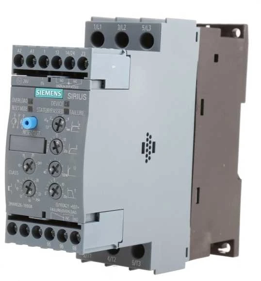 Siemens Softstart 3-fazowy 200-480VAC 25A 11kW/400V Uc 24V AC/DC S0 (3RW4026-1BB04)