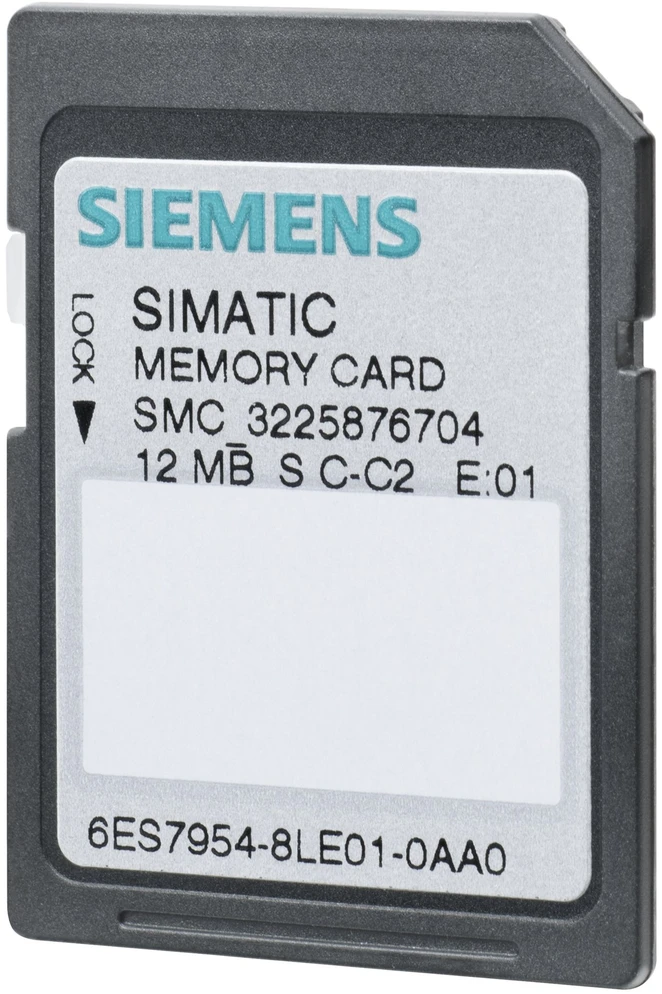 Siemens Kitos ATMINTIES KORTELĖS 12 MB, 6ES7954-8LE04-0AA0